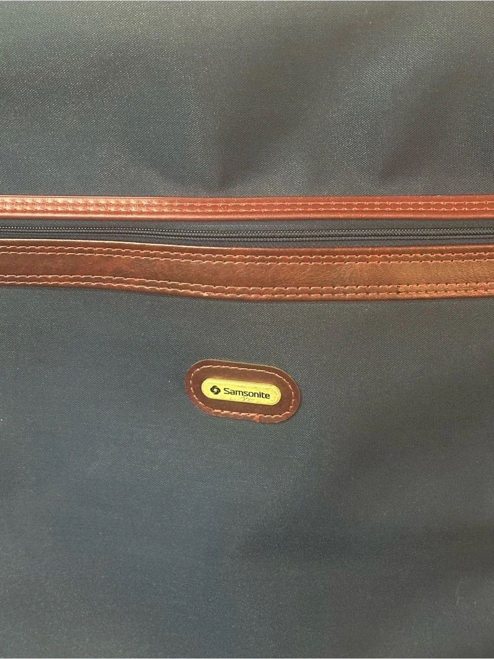 vintage blue Samsonite hanging garment bag new condition